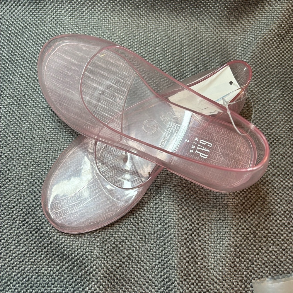 GAP KIDS pink ballet flat jelly shoe slip on flat dress play shoes. NWT. Size 2.